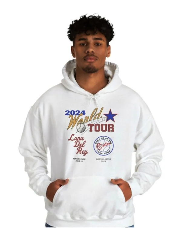 2024 World Tour Lana Del Rey White Hoodie 