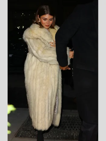 Olivia Jade Giannulli White Fur Coat