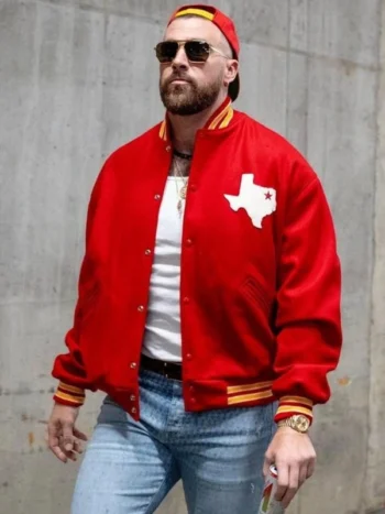 Travis Kelce Dallas Texans Varsity Jacket