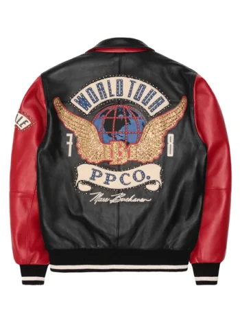 Pelle Pelle World Tour Leather Red & Black Jacket