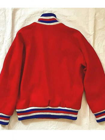 1950 Hollywood Stars Varsity Red Wool Jacket