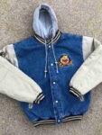 90s Xxxtentacion Winnie The Pooh Varsity Denim Jacket.