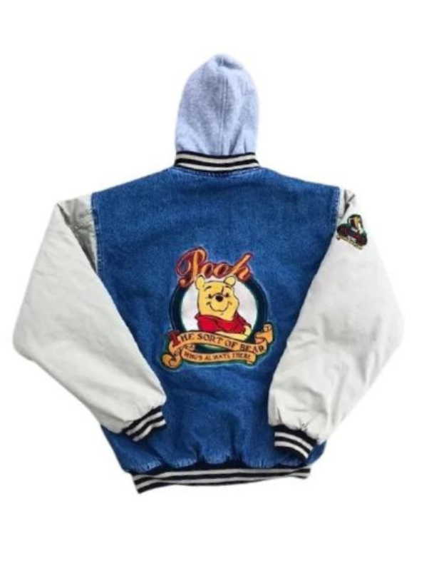 90s Xxxtentacion Winnie The Pooh Varsity Denim Jacket