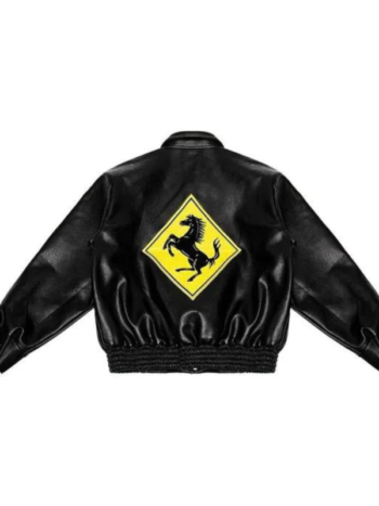 A Few Good Kids Bomber Black Leather Jacket