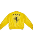 A Few Good Kids Bomber Yellow Leather Jacket