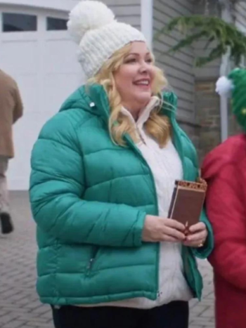 Jennifer Aspen Haul Out The Holly Lit Up Green Jacket