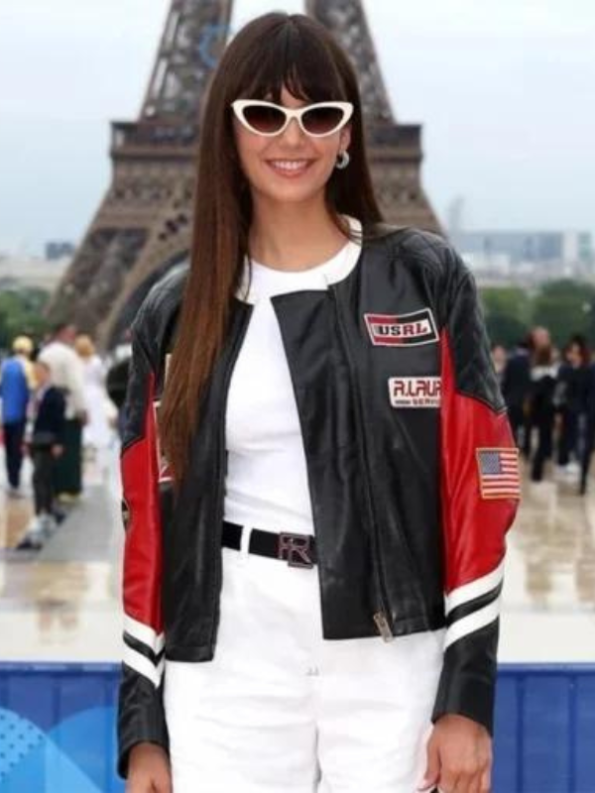 Nina Dobrev Olympics 2024 Jacket.