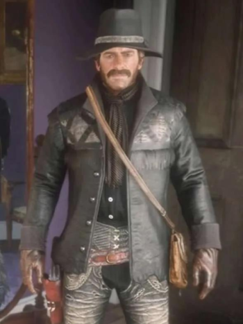 Red Dead Redemption 2 Nuevo Paraíso Gunslinger Black Hunting Jacket.