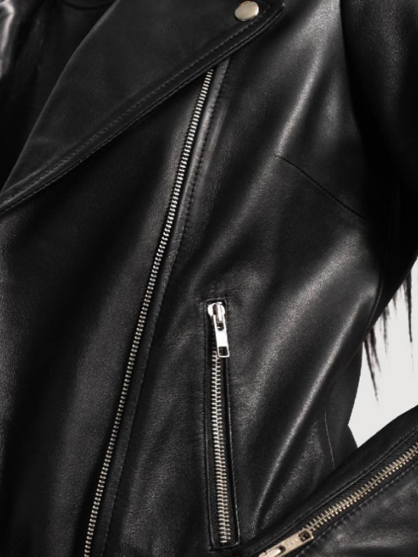 Rumy Leather Biker Jacket