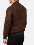 Sven Mocha Suede Bomber Jacket