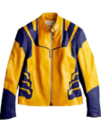 Wolverine Yellow and Blue Leather Jacket