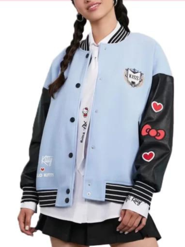 XO Kitty Hello Kitty Varsity Jacket.