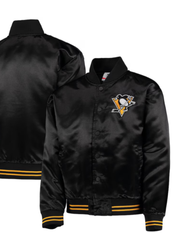 Youth Pittsburgh Penguins Gifted Goalie Full-Snap Varsity Jacket