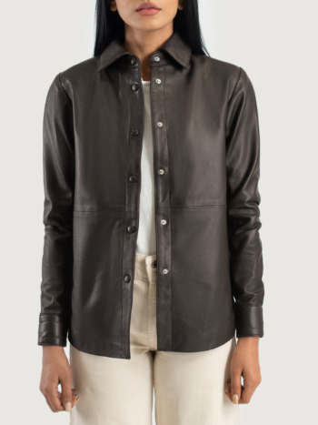 Zenith Leather Shirt Jacket