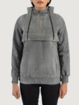 Zest Grey Hooded Pullover Jacket.