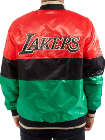 75th Anniversary La Lakers Satin Color Block Jacket