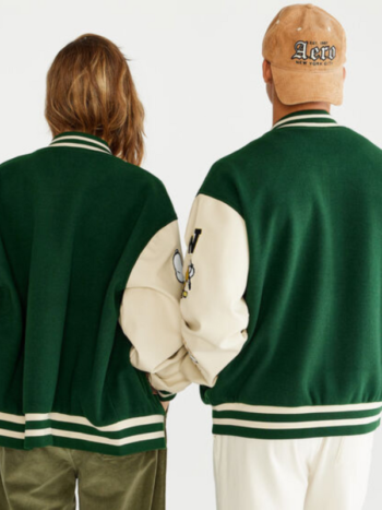 Aéropostale Snoopy Varsity Bomber Jacket