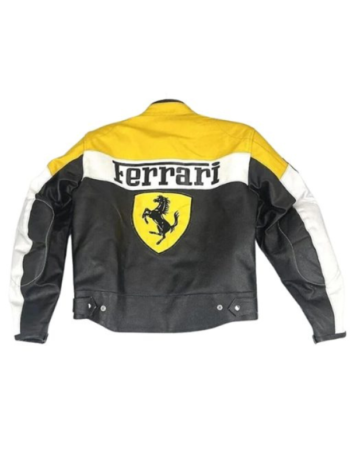 Ferrari Racing Motorbike Leather Jacket.