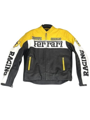 Ferrari Racing Motorbike Leather Jacket