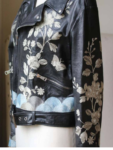 Gucci Floral-Embroidered Leather Biker Jacket