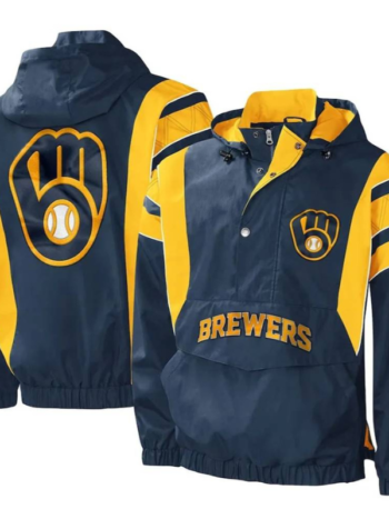 Impact Milwaukee Brewers Half-Zip Jacket