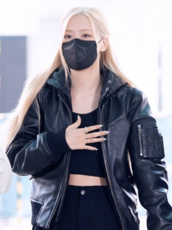 K-POP Blackpink Rose Bomber Jacket