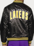 La Lakers Bomber Wordmark Jacket.