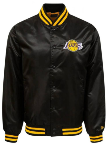 La Lakers Bomber Wordmark Jacket.