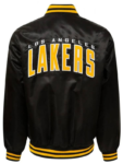 La Lakers Bomber Wordmark Jacket.