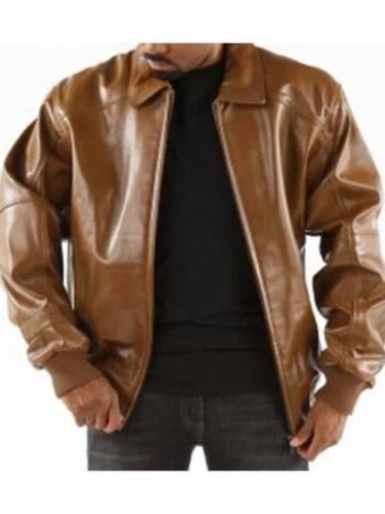 Pelle Pelle Basic Burnish Genuine Leather Jacket Men Jacket.