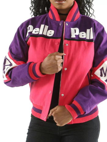 Pelle Pelle Throwback Purple Soda Club Wool Jacket.