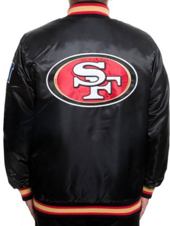 San Francisco 49ers Holiday Season Satin Varsity Jacket