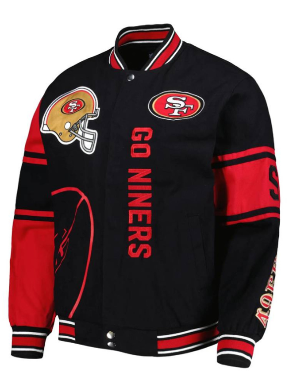 San Francisco 49ers JH Design Twill Full-Snap Jacket.