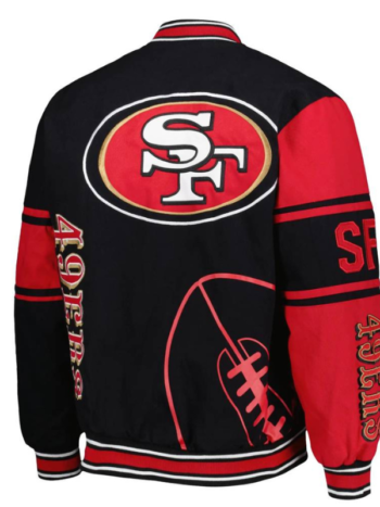 Untitled design (8)San Francisco 49ers JH Design Twill Full-Snap Jacket