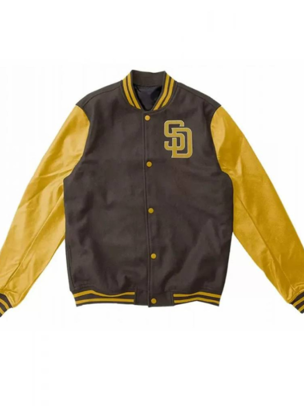 Varsity San Diego Padres Brown And Yellow Jacket.