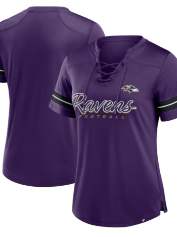 Women's Baltimore Ravens Fanatics Play Script Lace-up