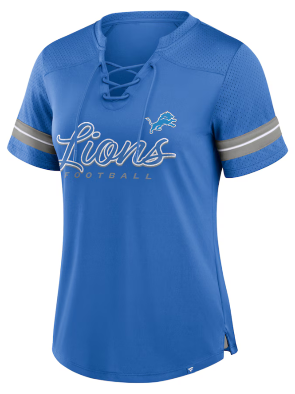 Women's Detroit Lions Fanatics Blue Play Script Lace-up.