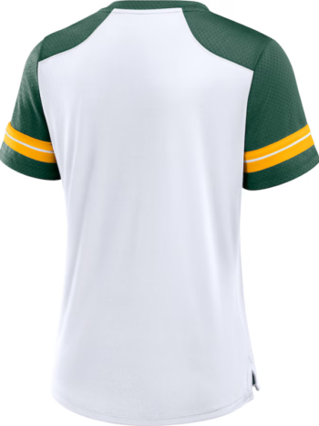 Women's Green Bay Packers Fanatics Foiled Primary Lace-up T-shirt