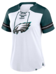 Women’s Philadelphia Eagles Fanatics Whitemidnight Green Foiled