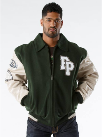 World Famous Pelle Pelle Capetown Green Wool Jacket