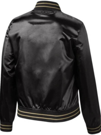 Black Los Angeles Football Club MLS Satin Jacket