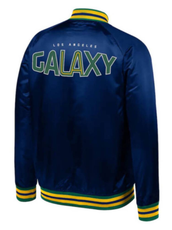 MLS Team LA Galaxy Navy Blue Satin Jacket