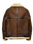 Men’s B3 Shearling Brown Leather Aviator Jacket.