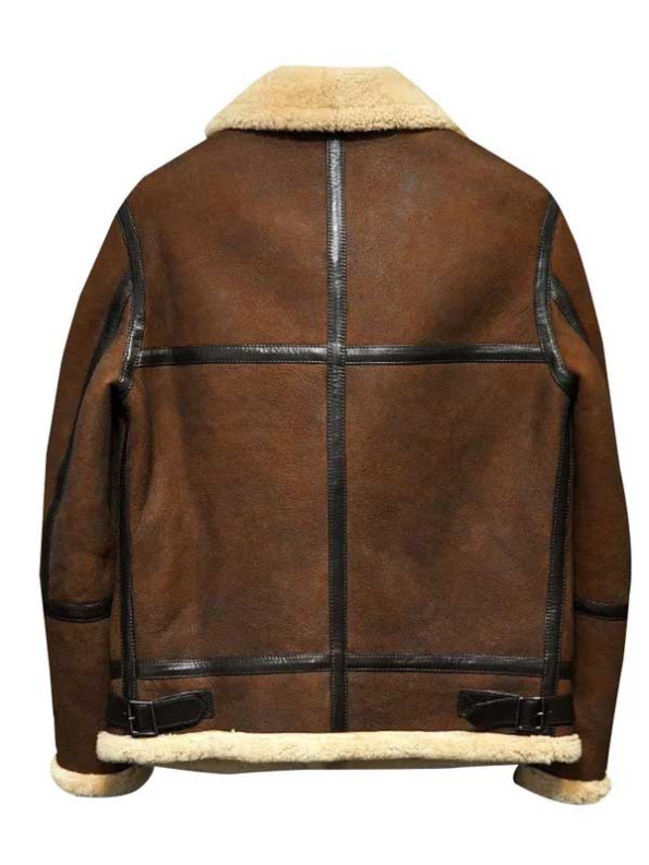 Men’s B3 Shearling Brown Leather Aviator Jacket