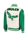 Pro Standard Cream Philadelphia Eagles Retro Jacket.