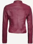 Amy Women’s Slim Fit Leather Moto Jacket