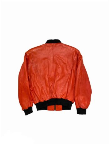 Angelo Litrico Vintage 80s Bomber Leather Jacket