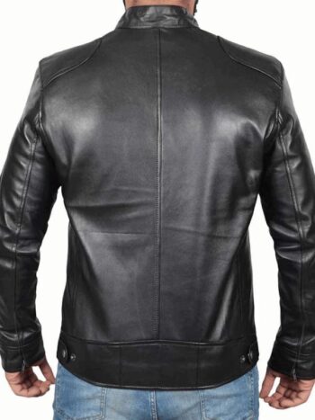 Cafe Racer Motorcycle Vintage Biker Men Leather Jackets