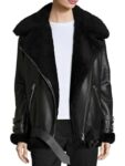 Women Shearling Leather Jacket