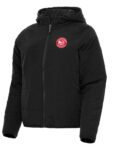 Atlanta Hawks Antigua Gray Universe Puffer Jacket